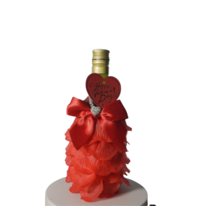 Small Peacock Wine Bottle.